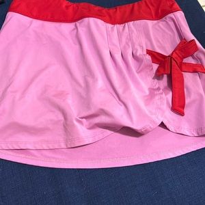 Small pink and red tennis skirt from fila